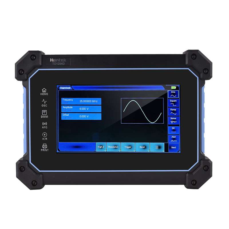 Hantek TO1254D Rechargeable Portable Oscilloscope Multimeter 4-Channel 250MHz Bandwidth 1GSa/S