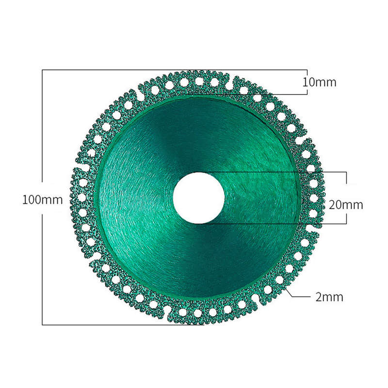 Multifunctional Cutting Blade Diamond High Manganese Steel Matrix Composite Sawblade 100mm Diameter