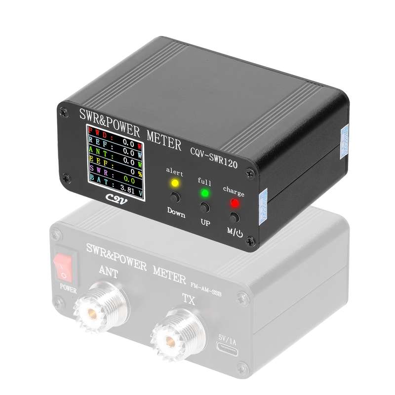1.8MHz-54MHz Standing-waves Meter 240 * 240 Full Color Digital LCD Display SWR Short Waves Met