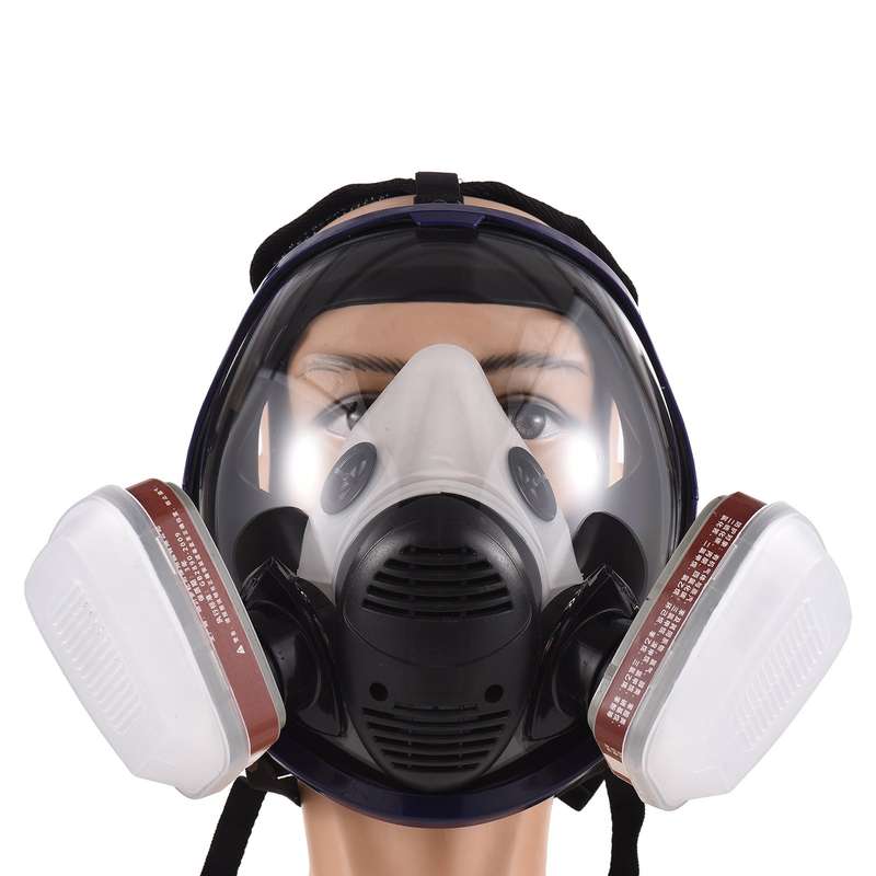 Gases Mask Chemical Sprays Paint Anti-formaldehyde Activated Carbon Mask Silicone Full Face Filters