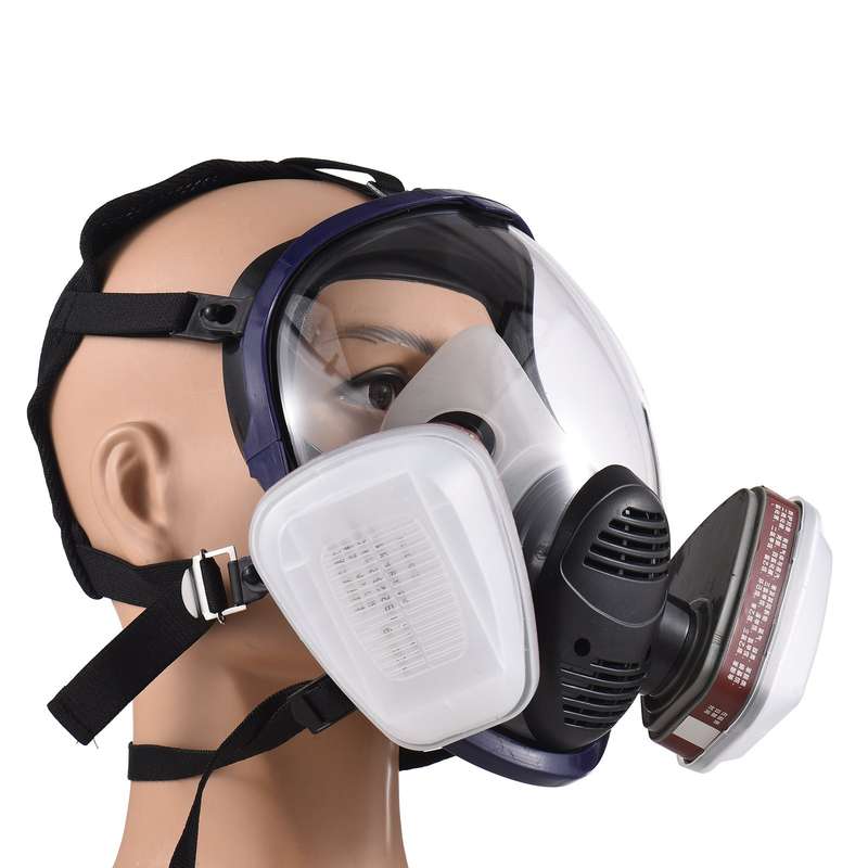 Gases Mask Chemical Sprays Paint Anti-formaldehyde Activated Carbon Mask Silicone Full Face Filters