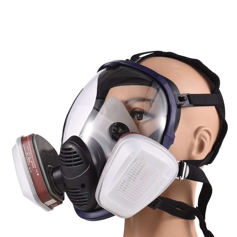 Gases Mask Chemical Sprays Paint Anti-formaldehyde Activated Carbon Mask Silicone Full Face Filters