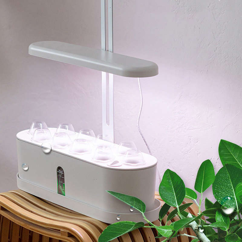 10 Pods Hydroponic Growing System, Indoor Herb Garden Kit with Grow Light, Smart Garden for Home and