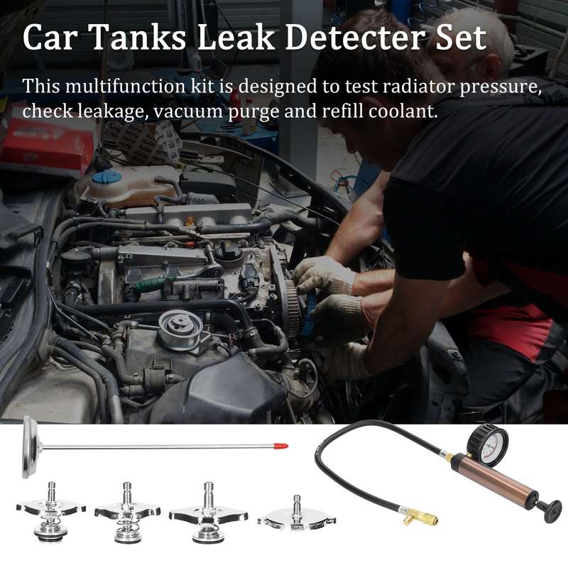Universal Car Tanks Leak Detection Automotive Leakage Detector Tool Radiator Water Pressure Te