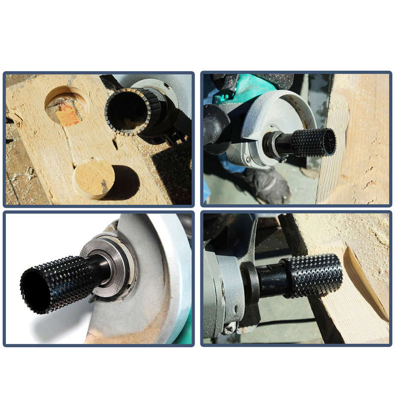 Carbon Steel Woodworking Holes Opener Trepanning Chambering Polishing Multifunctional Angle Grinder