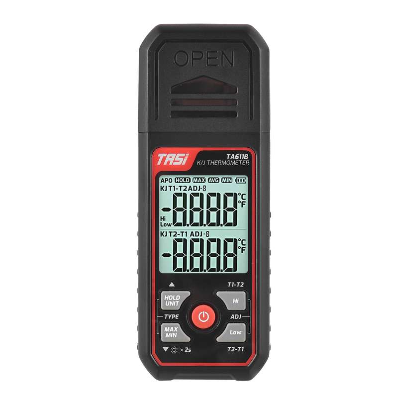 TASI TA611B K/J Thermometer Thermocouple -200~1372/ -328~2501 Handheld Digital LCD Temperatu