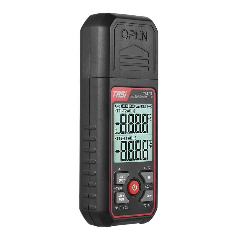 TASI TA611B K/J Thermometer Thermocouple -200~1372/ -328~2501 Handheld Digital LCD Temperatu