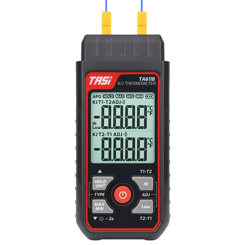 TASI TA611B K/J Thermometer Thermocouple -200~1372/ -328~2501 Handheld Digital LCD Temperatu