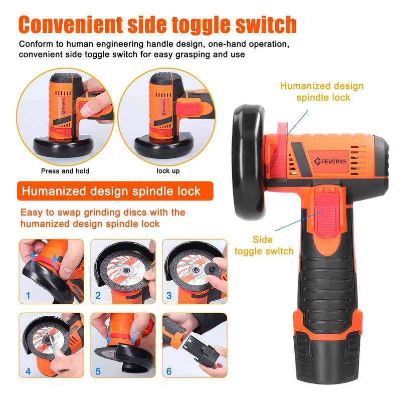 19500rpm Electric Grinding Tool Multifunctional Mini Grinder Handheld Cutter for Cutting Polishing C