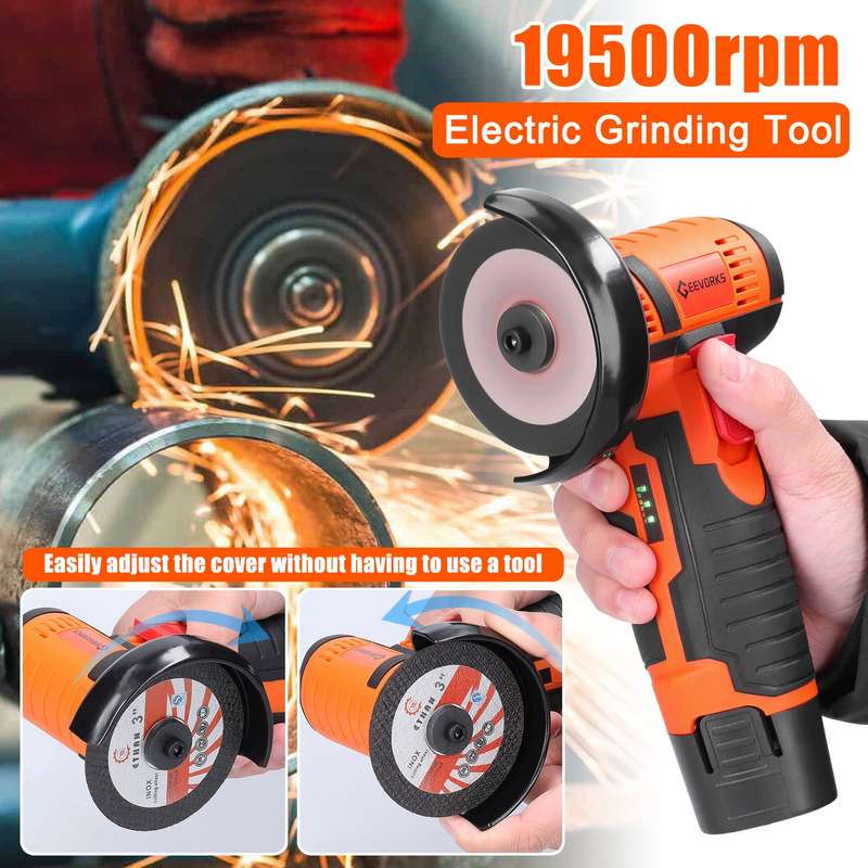 19500rpm Electric Grinding Tool Multifunctional Mini Grinder Handheld Cutter for Cutting Polishing C
