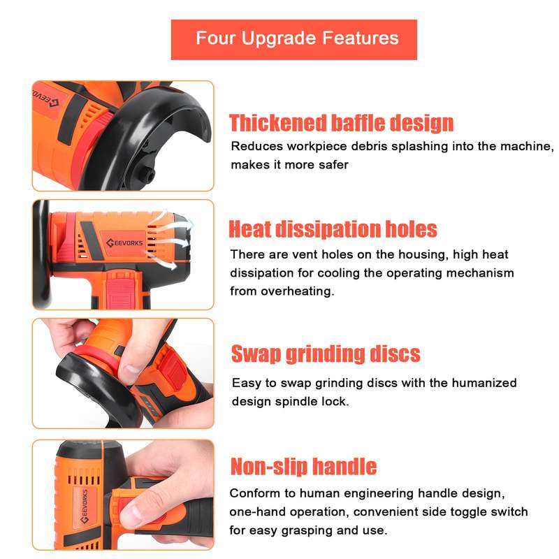 19500rpm Electric Grinding Tool Multifunctional Mini Grinder Handheld Cutter for Cutting Polishing C