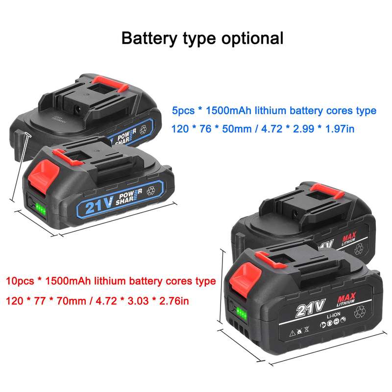 21V Makita Rechargeable Lithium Battery and Battery Adapter Set Electric Power Tool Replacement Batt