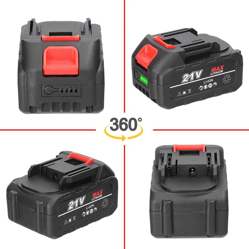 21V Makita Rechargeable Lithium Battery and Battery Adapter Set Electric Power Tool Replacement Batt