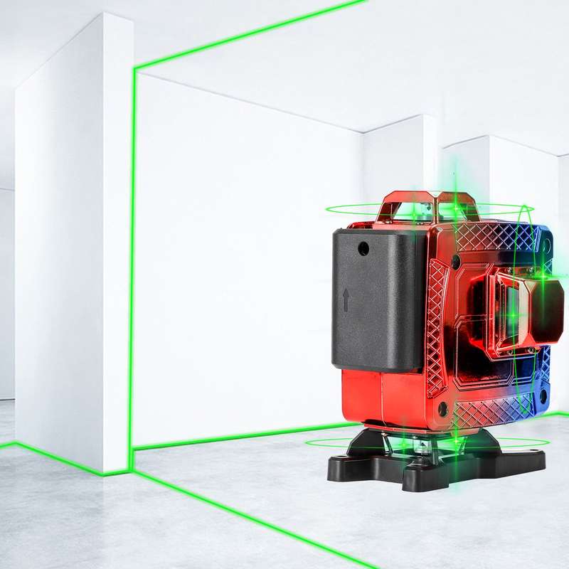 16 Lines Electroplating Laser Level Self Leveling, 4x360 4D Green Beam Line, Laser Level for