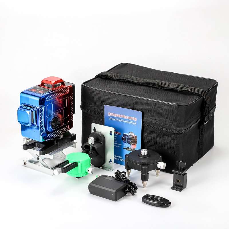 16 Lines Electroplating Laser Level Self Leveling, 4x360 4D Green Beam Line, Laser Level for