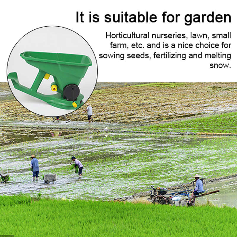 Gardening Handheld Seed Spreader Portable Manual Seeder 1.5L Capacity  with 5 Gears Adjustabl