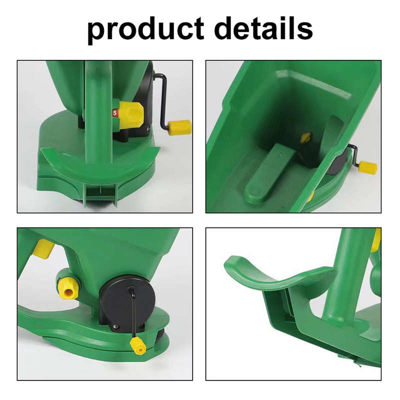 Gardening Handheld Seed Spreader Portable Manual Seeder 1.5L Capacity  with 5 Gears Adjustabl
