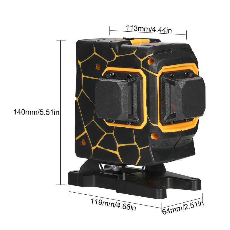 Green Laser Beam Level Meter Laser Leveler Professional Line Laser 12-line Green Light Self-Le