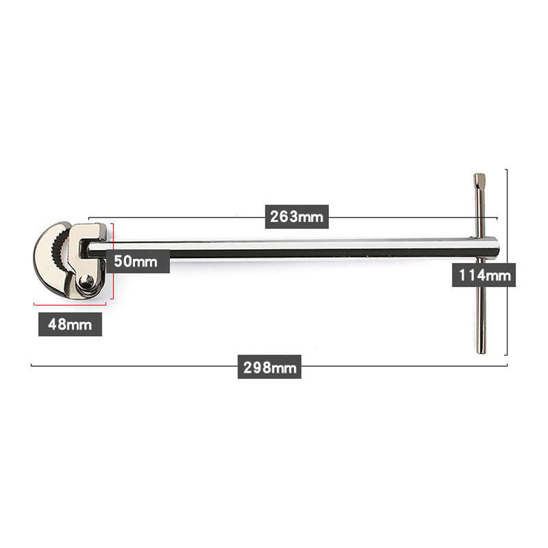 Multifunctional Sink Wrench Carbon Steel Faucet Sewer Pipes Bathroom Plumbing Installation Dis