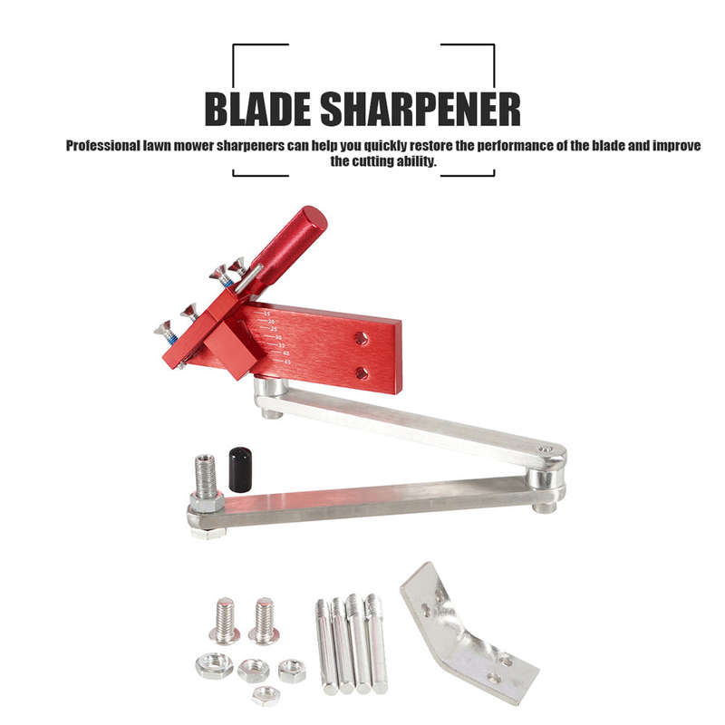 Lawn Mower Blade Sharpener 15-45 Adjustable for Straight and Standard Lawn Mower Blade