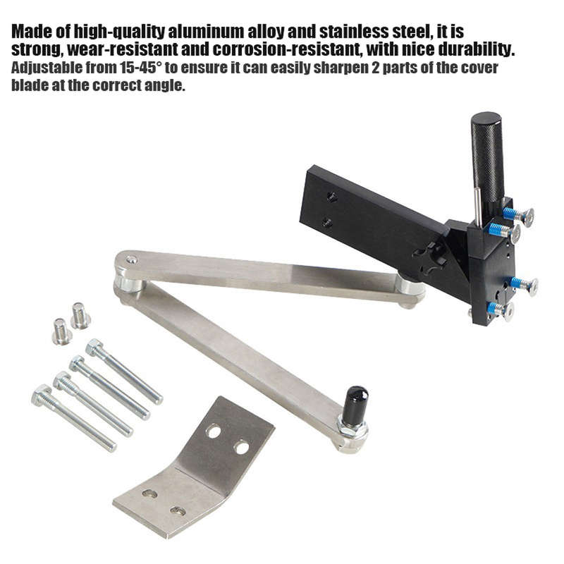 Lawn Mower Blade Sharpener 15-45 Adjustable for Straight and Standard Lawn Mower Blade