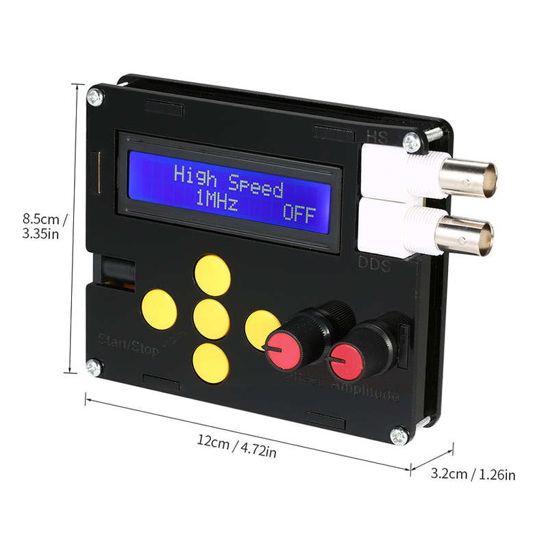 DDS Function Low Frequency Signal Generator Sine/Triangle/Square/Sawtooth/ECG/Noise Output 1Hz