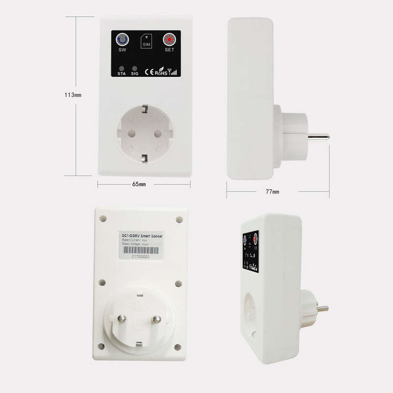 GSM Intelligent Power Socket Call SMS APP Remote Control Switch Pump Router Electric Appliance