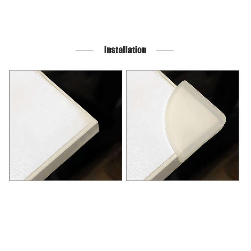4PCS Baby Safety Silicone Table Edge Protector Angle Corner Protection Cover Anticollision Desk Edge