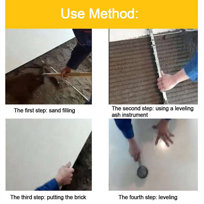 Versatile Tile Sand Paving Tool Ash Paver Multifunctional Leveling Ruler Adjustable Tile Leveler Pre