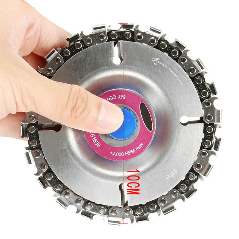 4 Inch Angle Grinder Disc 22 Tooth Chain Saw for Wood Carving Cutting Tool