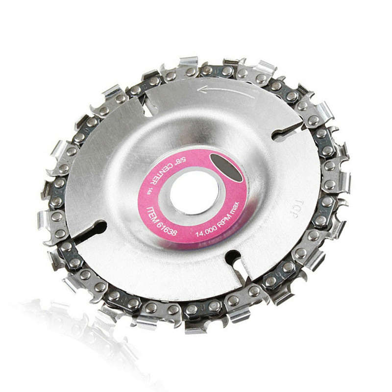 4 Inch Angle Grinder Disc 22 Tooth Chain Saw for Wood Carving Cutting Tool