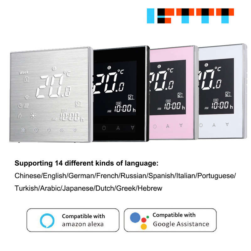 Digital Underfloor Heating Thermostat for Electric Heating System Floor & Air Sensor with WiFi
