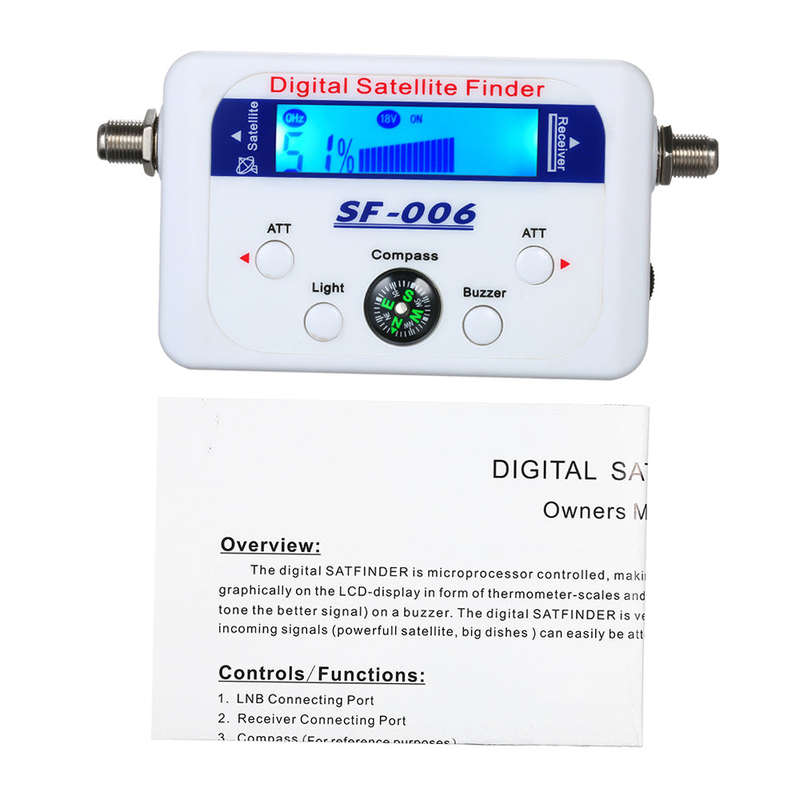 Digital Satellite Finder Satellite Signal Meter Mini Digital Satellite Signal Finder Meter wit