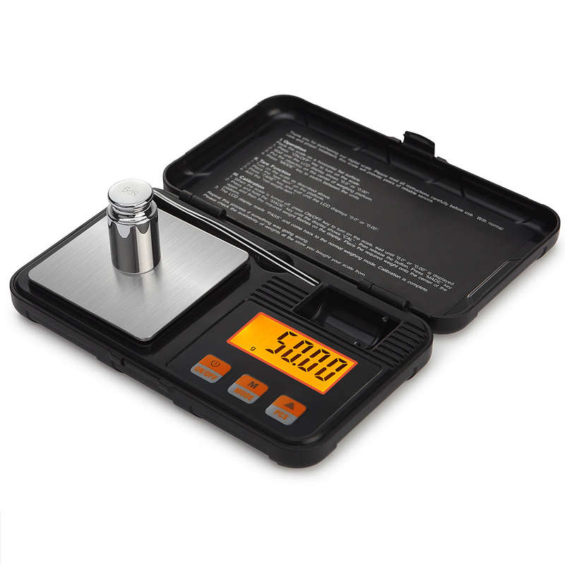 High Precision Professional Digital Milligram Scale 200g/0.01g Portable Jewelry Scale Mini Ba
