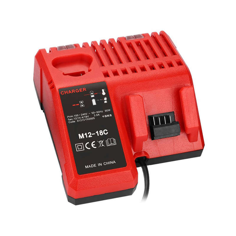 M12-18C Li-ion Battery Charger for Milwaukee 12 V 14.4V 18V C1418C 48-11-1815/1828/1840 M18 M14 M12