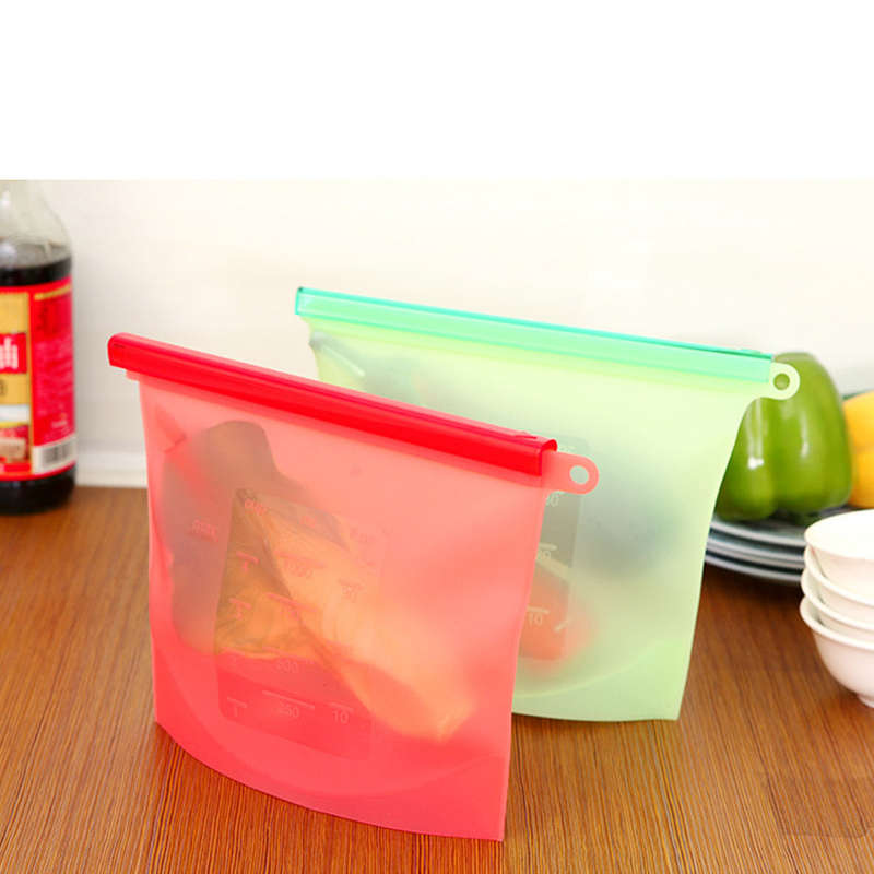 Heat-resistant Silicone Food Preservation Bags Portable Sealed Storage Bag Cooking Tools