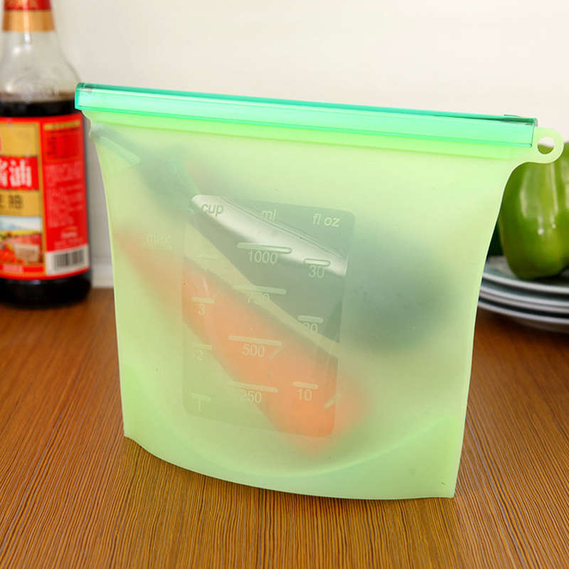 Heat-resistant Silicone Food Preservation Bags Portable Sealed Storage Bag Cooking Tools