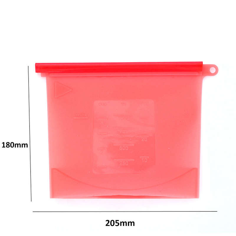 Heat-resistant Silicone Food Preservation Bags Portable Sealed Storage Bag Cooking Tools