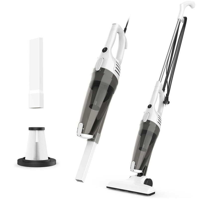 dodocool 1601 2 in 1 Corded Vacuum Cleaner Swivel Ultra Lightweight Stick Vacuum 15 KPa 800W Strong