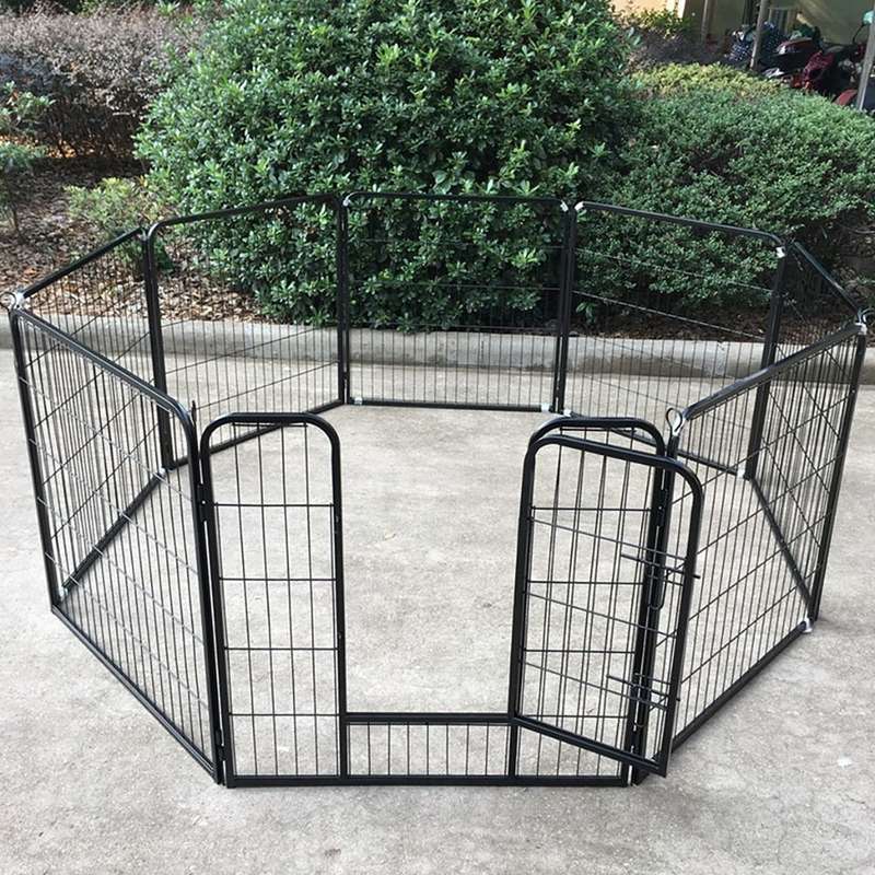 Pet Playpen Dog Exercise Pen Metal Portable Dog Fence 8 Panel for Dogs Pets