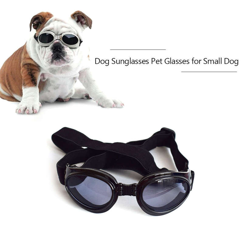 Dog Sunglasses Dog Goggles Pet Glasses UV Protection Sunglasses Adjustable Strap for Small Do