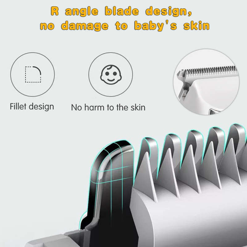 Baby Hair Clippers Baby Hair Trimmer Silent Haircut Trimmers Quiet USB Baby Shaver for Kids Infants