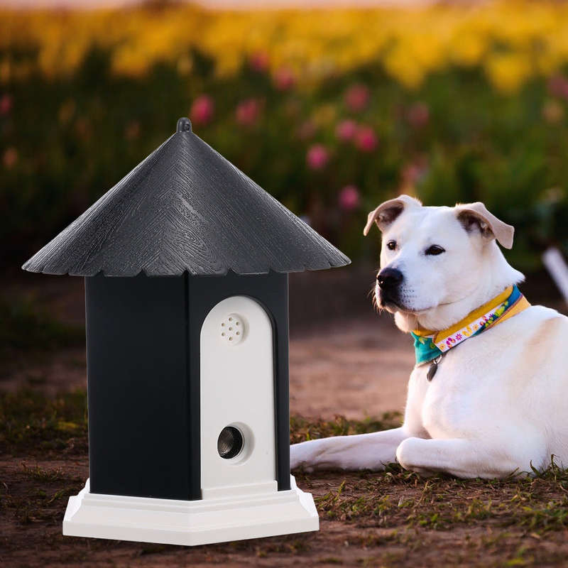 Pet Dog Outdoor Bark Control Ultrasonic Sound Stop Barking Device Waterproof 50ft Sonic Bark