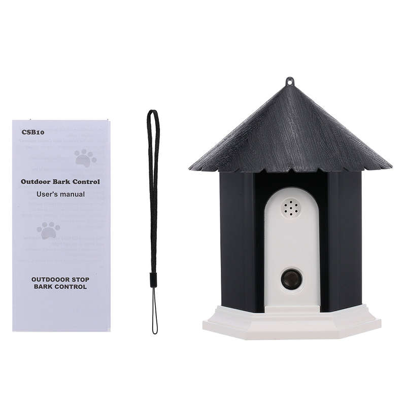 Pet Dog Outdoor Bark Control Ultrasonic Sound Stop Barking Device Waterproof 50ft Sonic Bark