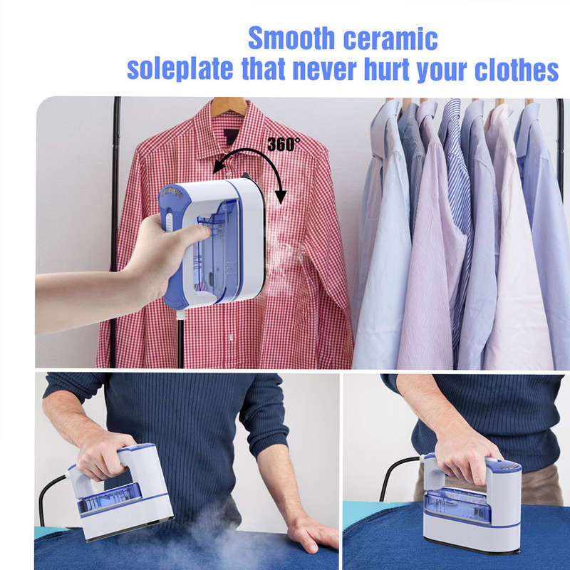 Portable steam ironing machine