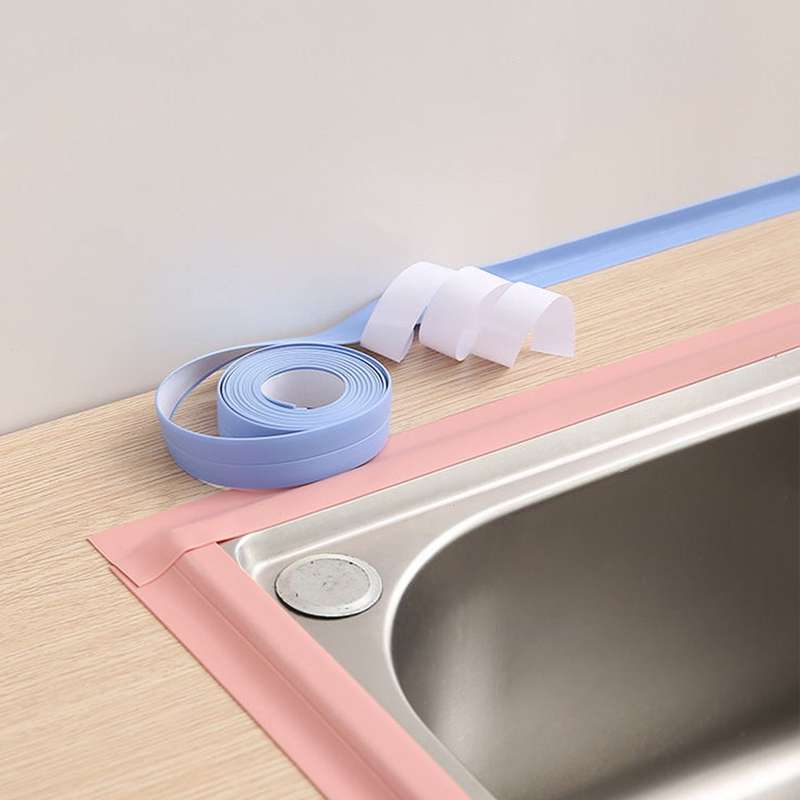 Self-adhesive Caulk Strip Moisture-proof Anti-mold Waterproof Caulking Tape for Kitchen Countertop B