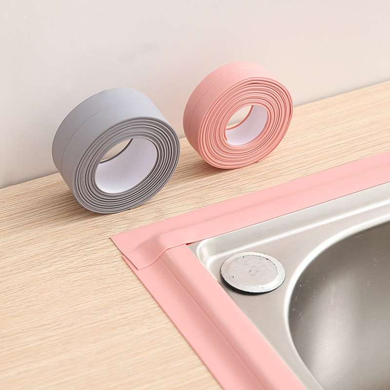 Self-adhesive Caulk Strip Moisture-proof Anti-mold Waterproof Caulking Tape for Kitchen Countertop B