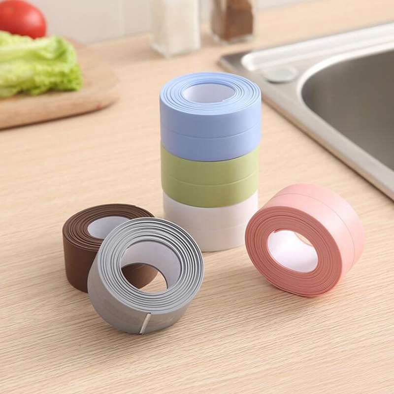 Self-adhesive Caulk Strip Moisture-proof Anti-mold Waterproof Caulking Tape for Kitchen Countertop B