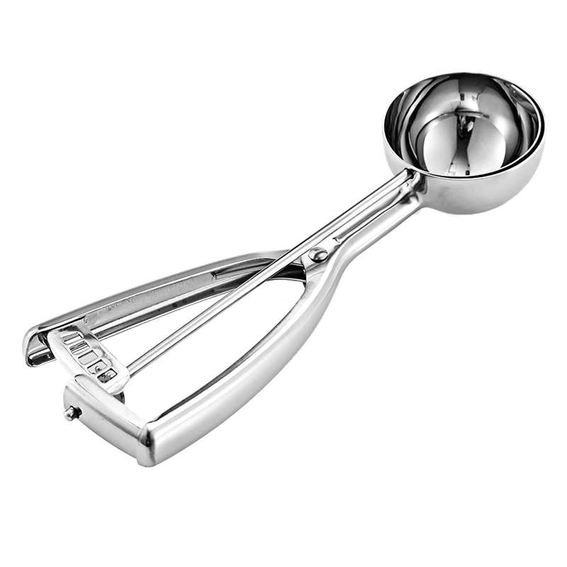 Stainless Steel Ice Cream Spoon Cookie Dessert Food Scoop Scooper Cream Dipper Melon Baller with Tri