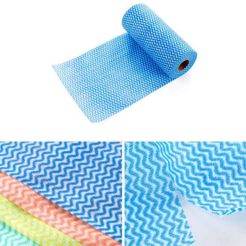50Pcs/Roll Disposable Dish Cloth Home Cleaning Towels Kitchen Housework Dish Cleaning Cloths Wiping